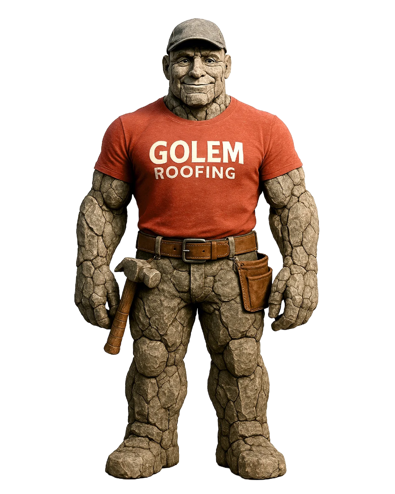 Golem Roofing company mascot