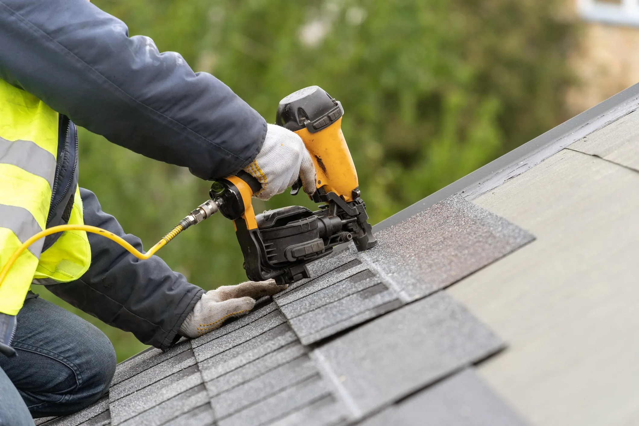 Golem Roofing team on a roof in Long Beach