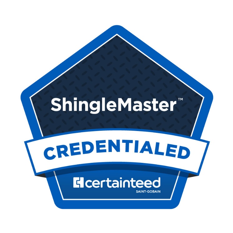 CertainTeed ShingleMaster Credentialed badge