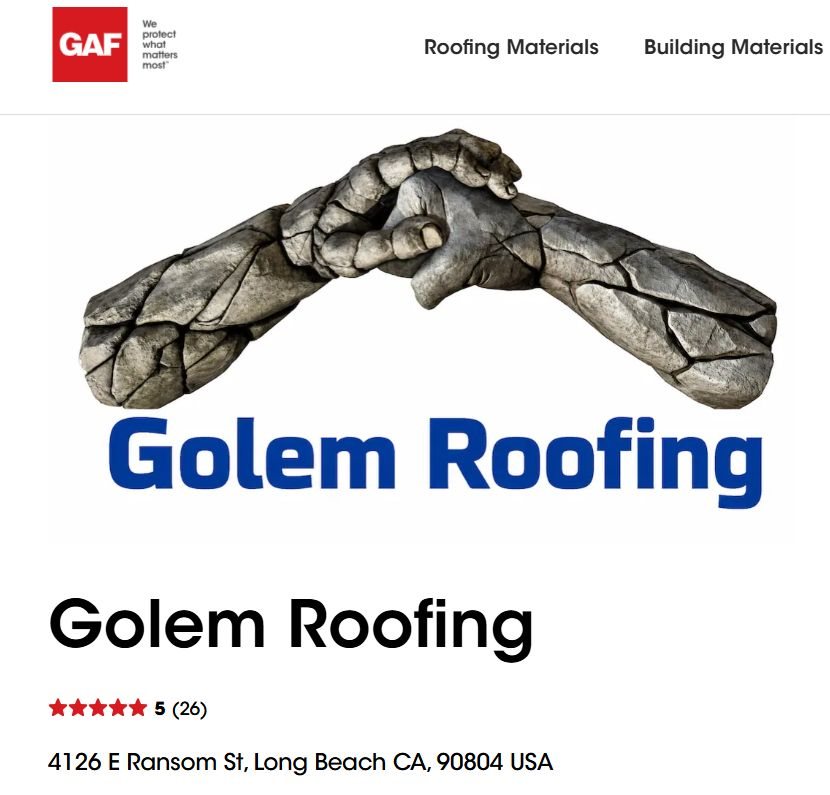 Written report or documentation screenshot for gaf certified roofing contractor.
