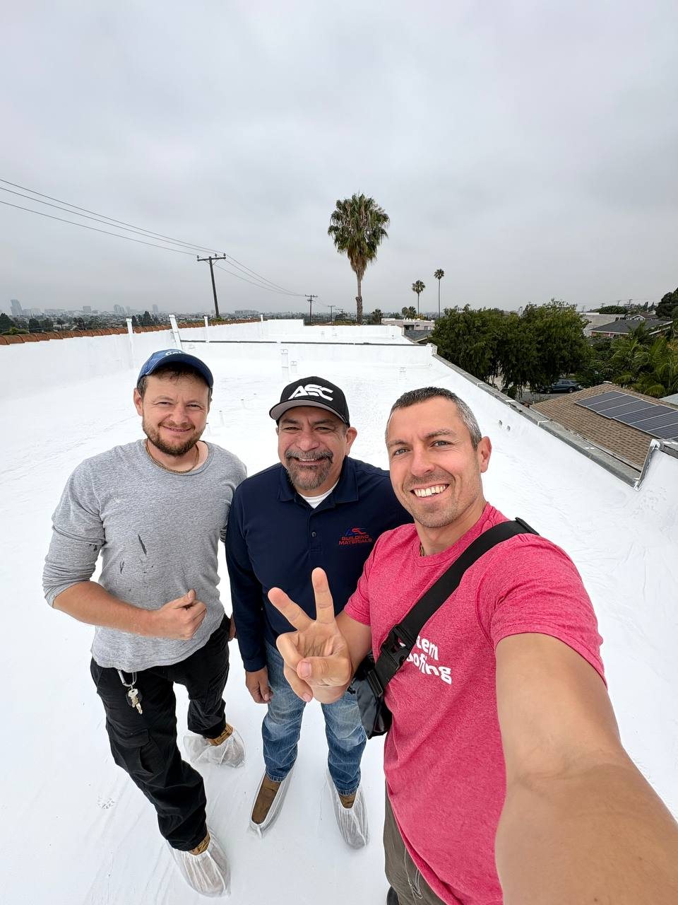 Golem Roofing project photo for silicone roof coatings in Southern California.