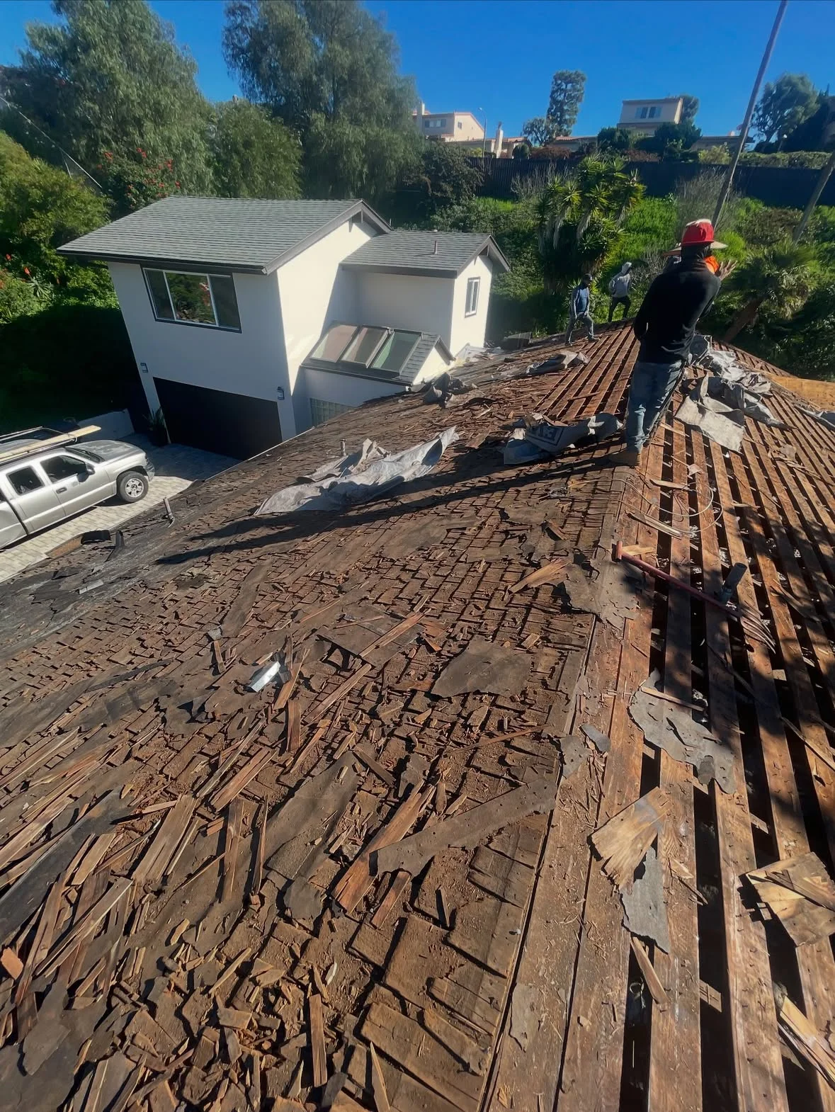 The "Layer Cake" Nobody Wants — Wood Shake Replacement in Palos Verdes — photo 3 of 10