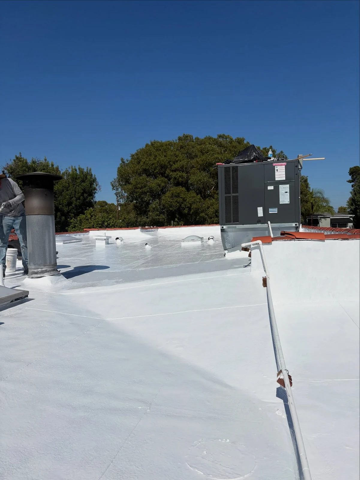 Long Beach Flat Roof Restoration: A Complete Silicone Roofing System — photo 1 of 11