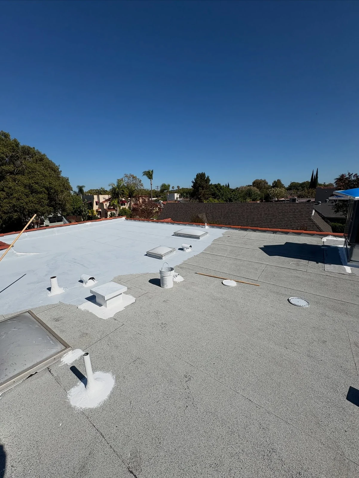 Long Beach Flat Roof Restoration: A Complete Silicone Roofing System — photo 6 of 11